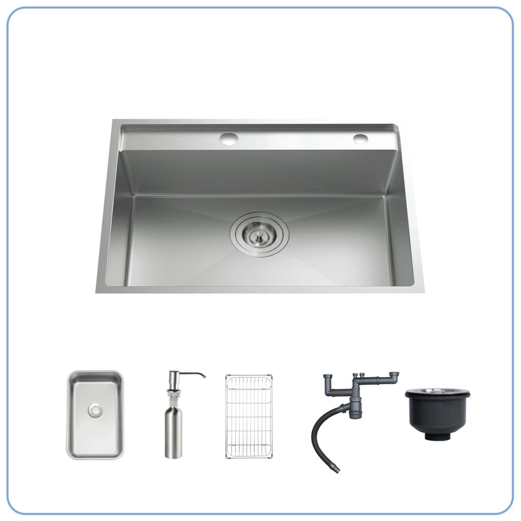 Ảnh CHẬU RỬA BÁT 1 HỐ NOBINOX LUMIA NJ557 2