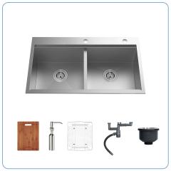 Ảnh CHẬU RỬA BÁT 2 HỐ NOBINOX LIKEN NL785 2