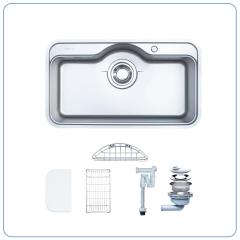 Ảnh CHẬU RỬA BÁT 1 HỐ NOBINOX ROSA NN995D 2