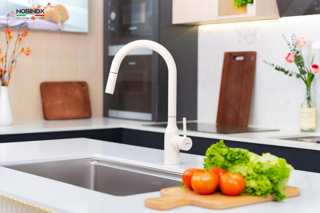 Ảnh VÒI RỬA BÁT DÂY RÚT NOBINOX AQUA NX661B 2