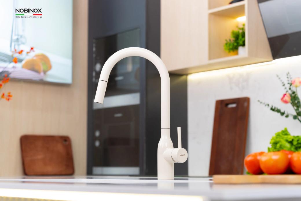 Ảnh VÒI RỬA BÁT DÂY RÚT NOBINOX AQUA NX661B 3