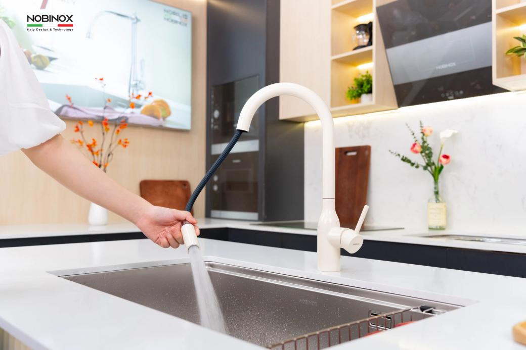 Ảnh VÒI RỬA BÁT DÂY RÚT NOBINOX AQUA NX661B 14