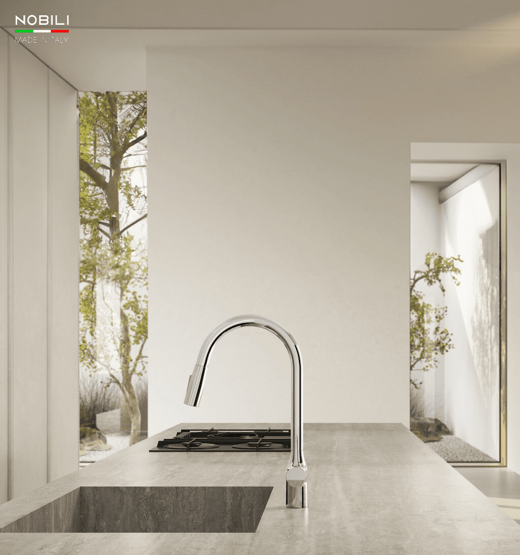 Ảnh VÒI RỬA BÁT DÂY RÚT NOBILI MANIA NB305C 2