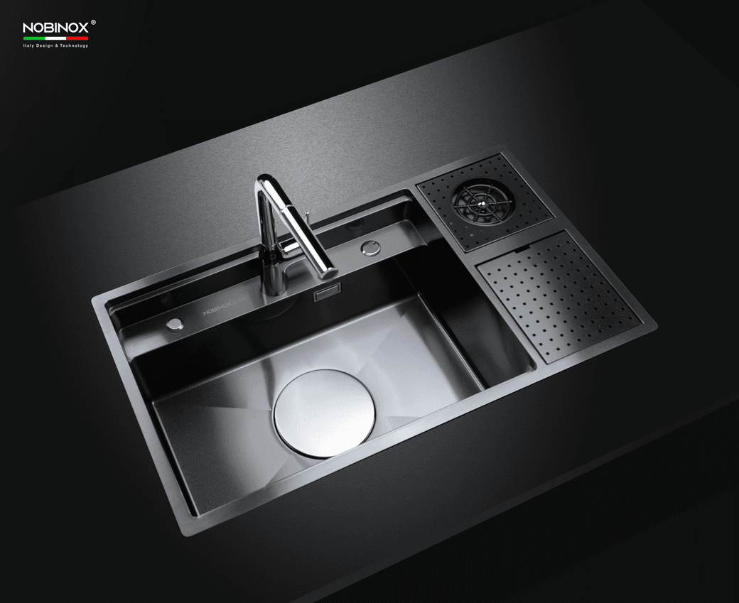 Ảnh CHẬU RỬA BÁT 1 HỐ NOBINOX LUMIA NJ510B 3