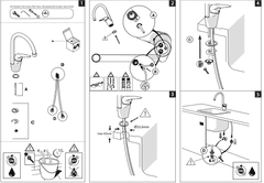 Ảnh Vòi rửa bát cần cứng NOBILI BLUES NB188 32