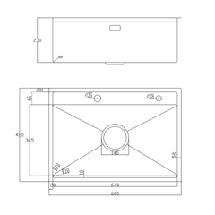 Ảnh CHẬU RỬA BÁT 1 HỐ NOBINOX LUMIA NJ557 11