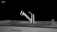 Ảnh VÒI RỬA BÁT DÂY RÚT NOBILI BLUES NB177 3