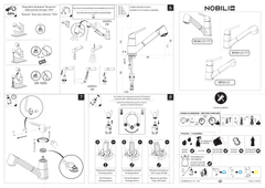 Ảnh VÒI RỬA BÁT DÂY RÚT NOBILI BLUES NB177 15