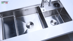 Ảnh CHẬU RỬA BÁT 2 HỐ NOBINOX RAZIA NJ577 6