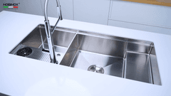 Ảnh CHẬU RỬA BÁT 2 HỐ NOBINOX RAZIA NJ577 7