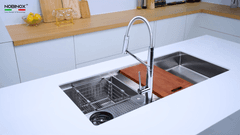 Ảnh CHẬU RỬA BÁT 2 HỐ NOBINOX RAZIA NJ577 12