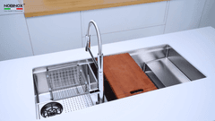 Ảnh CHẬU RỬA BÁT 2 HỐ NOBINOX RAZIA NJ577 24