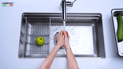 Ảnh CHẬU RỬA BÁT 1 HỐ NOBINOX LIRA NJ562D 8