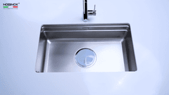 Ảnh CHẬU RỬA BÁT 1 HỐ NOBINOX LIRA NJ562D 14