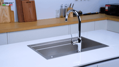 Ảnh CHẬU RỬA BÁT 1 HỐ NOBINOX LIRA NJ560D 6