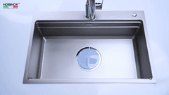 Ảnh CHẬU RỬA BÁT 1 HỐ NOBINOX LIRA NJ560D 4