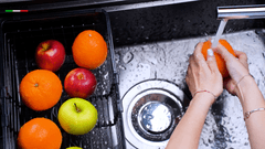 Ảnh CHẬU RỬA BÁT 1 HỐ NOBINOX LUMIA NJ511B 15