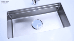 Ảnh CHẬU RỬA BÁT 1 HỐ NOBINOX LIRA NJ566D 6