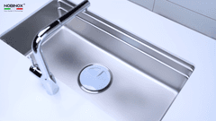 Ảnh CHẬU RỬA BÁT 1 HỐ NOBINOX LIRA NJ566D 5