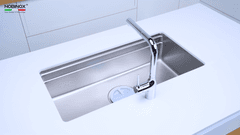 Ảnh CHẬU RỬA BÁT 1 HỐ NOBINOX LIRA NJ566D 15