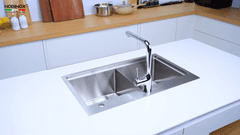 Ảnh CHẬU RỬA BÁT 2 HỐ NOBINOX LUMIA NJ522 5