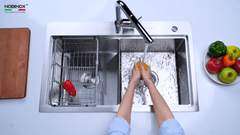 Ảnh CHẬU RỬA BÁT 2 HỐ NOBINOX LUMIA NJ522 13