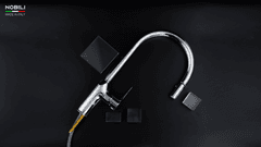 Ảnh VÒI RỬA BÁT DÂY RÚT NOBILI RING NB131L 6