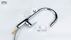 Ảnh VÒI RỬA BÁT DÂY RÚT NOBILI RING NB131L 13