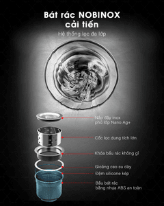 Ảnh CHẬU RỬA BÁT 2 HỐ NOBINOX LUMIA NJ522 22