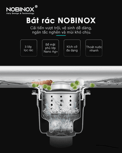 Ảnh CHẬU RỬA BÁT 2 HỐ NOBINOX LUMIA NJ522 20