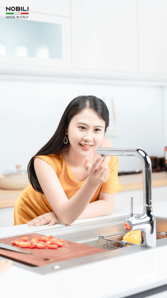 Ảnh VÒI RỬA BÁT DÂY RÚT NOBILI MANIA NB215T 18