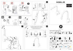 Ảnh VÒI RỬA BÁT DÂY RÚT NOBILI MANIA NB305C 15
