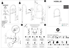 Ảnh Vòi rửa bát cần mềm NOBILI MOVE NB133S 14