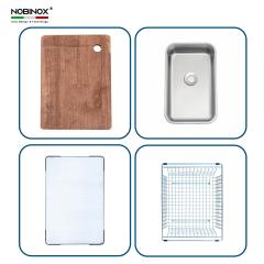 Ảnh CHẬU RỬA BÁT 1 HỐ NOBINOX LIRA NJ564D 19