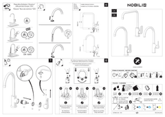 Ảnh Vòi rửa bát cần cứng NOBILI RING NB132 22