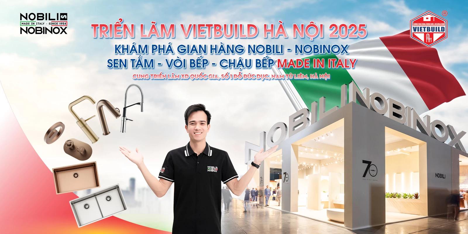 NOBILI - NOBINOX "Khẳng Định Vị Thế" Tại VIETBUILD: Thương Hiệu Thiết Bị Vệ Sinh, Vòi Bếp và Chậu bếp Hàng Đầu Cho Ngôi Nhà Hoàn Hảo!