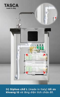 Ảnh CHẬU RỬA BÁT 1 HỐ TASCA PURA NT675T 13