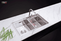 Ảnh CHẬU RỬA BÁT 2 HỐ NOBINOX LIKEN NL786 3