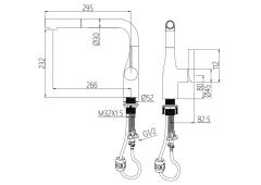 Ảnh VÒI RỬA BÁT DÂY RÚT NOBINOX JAPA NX996 12