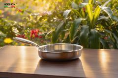 Ảnh BỘ NỒI CHẢO QUÁNH INOX 4 MÓN NOBINOX GUN NX500 5