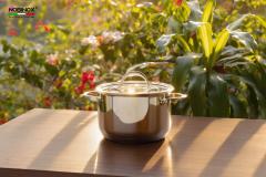 Ảnh BỘ NỒI CHẢO QUÁNH INOX 4 MÓN NOBINOX GUN NX500 6