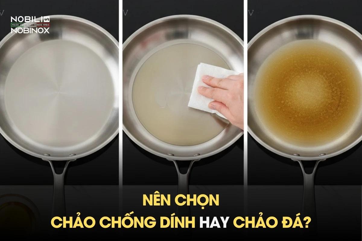 Cách chống dính cho chảo inox không có lớp chống dính