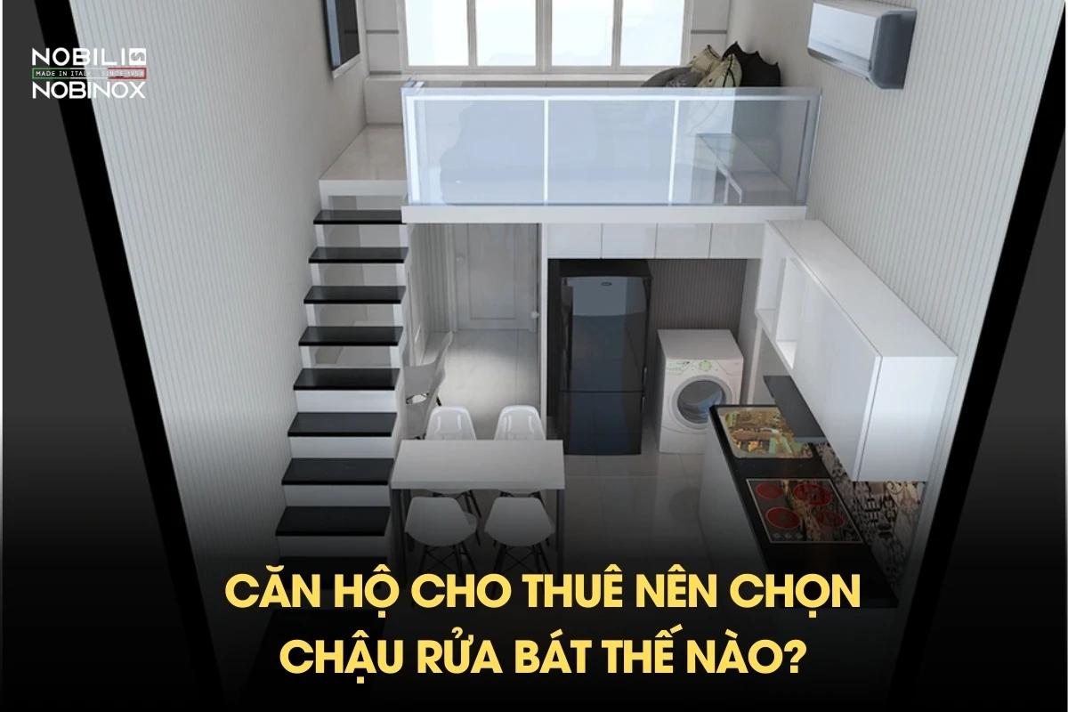Căn hộ cho thuê nên chọn chậu rửa bát thế nào?