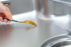 Ảnh CHẬU RỬA BÁT 1 HỐ NOBINOX LIRA NJ580D 10