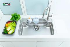 Ảnh CHẬU RỬA BÁT 1 HỐ NOBINOX ARVO B180 12