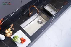 Ảnh CHẬU RỬA BÁT 1 HỐ NOBINOX ARVO V676 2