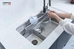 Ảnh CHẬU RỬA BÁT 1 HỐ NOBINOX LIRA NJ588D 6