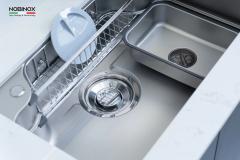 Ảnh CHẬU RỬA BÁT 1 HỐ NOBINOX LIRA NJ588D 8