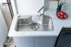 Ảnh CHẬU RỬA BÁT 1 HỐ NOBINOX ROSA NN975D 37