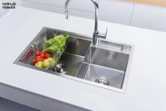 Ảnh CHẬU RỬA BÁT 2 HỐ NOBINOX LUMIA NJ507D 3